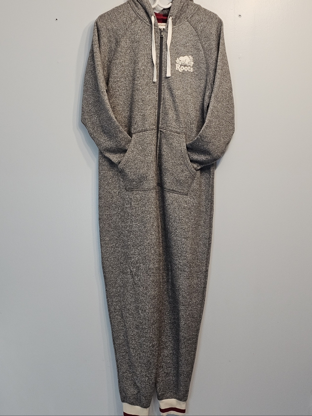 Roots Cabin Onsie With Hood Pajamas Size L